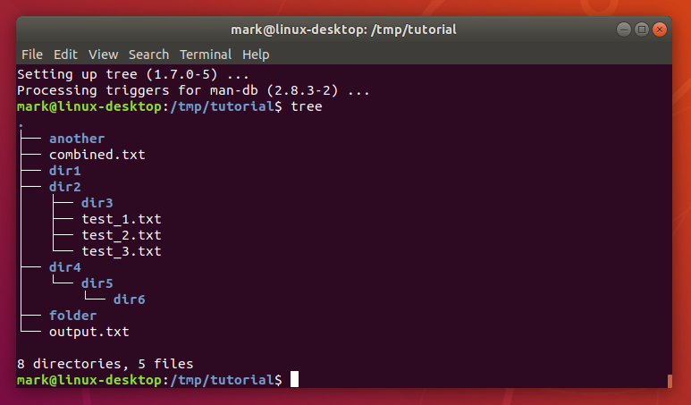The linux terminal
